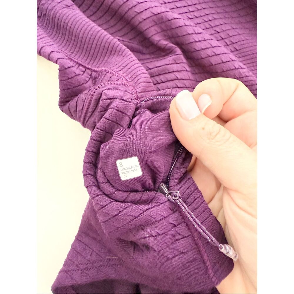 Lululemon Ventscape Long-Sleeve Shirt Dramatic Magenta Half Zip Pullover 8 - Picture 5 of 5